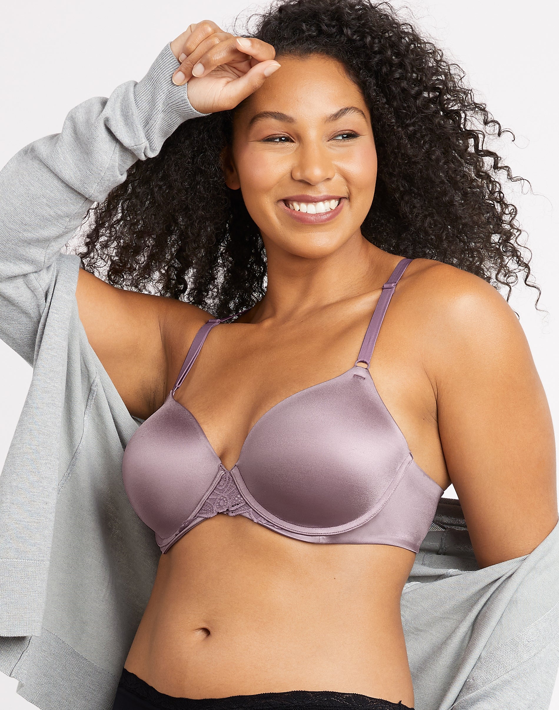 Maidenform One Fab Fit Everyday Modern Demi Underwire Bra Perfectly Purple  36D Women's – Frorida Fits Co.